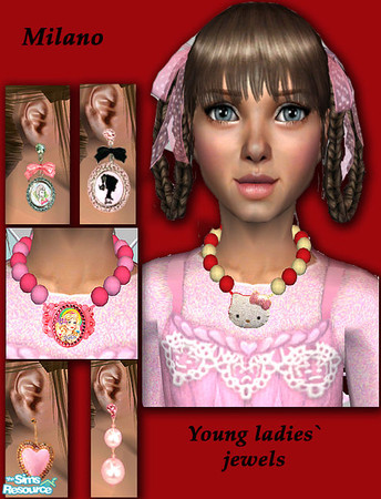 Sims 2 — Jewels for young  ladies by milanokat — The necklaces are also available for all ages except toddler. 