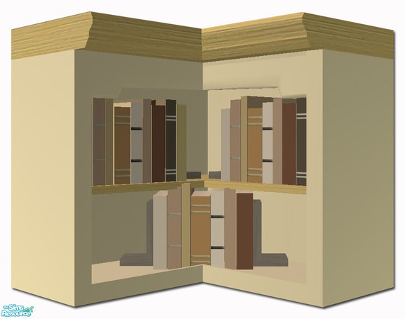 Sims 2 — Beach House Corner Cabinet by simtomatic — 