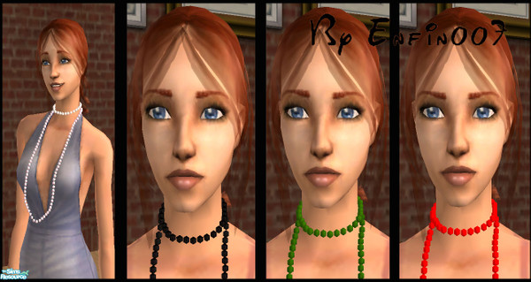 Sims 2 — long necklace by enfin007 — ...