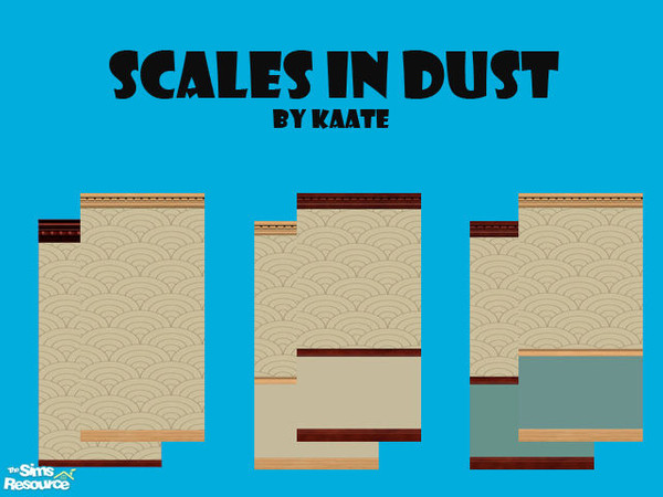 Sims 2 — Scales in Dust by kaate — Elegant luxury wallpapers for sims with good taste! Natural colours and understated