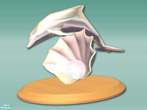 Sims 2 — Samsara - Dolphin Sculpture - Mesh by Shakeshaft — Part of a modern lounge set with Tubular shaped shelving with