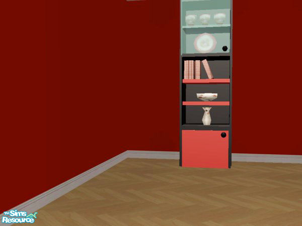 Sims 2 — The Maxwell Suite - Cabinet by MysticVelvet — This set consists of 14 new meshes 