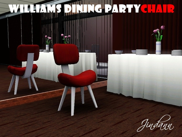 Sims 3 — Williams Dining Party Chair by Jindann — Williams Dining Party Chair by Jindann@TSR
