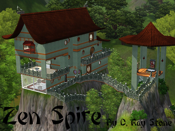 Sims 3 — Zen Spire by drstone2 — A quiet little vaction home for China or add an exotic touch to any neighborhood. With 3
