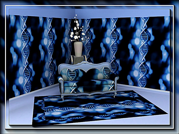 Sims 3 — marcorse_blue DNA pattern by marcorse — Magnified strands of DNA, coloured blue and repeated in a vertical