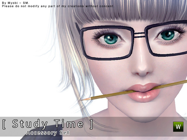 Sims 3 — [ Study Time ] - Accessory Set by Screaming_Mustard — Hello guys! Here's a new set for you - Study time. This