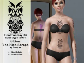 Sims 3 — FFXII Ultima Esper Tattoo by AlleyLee by alleylee2 — Final Fantasy XII's Ultima; The High Seraph, boss battle