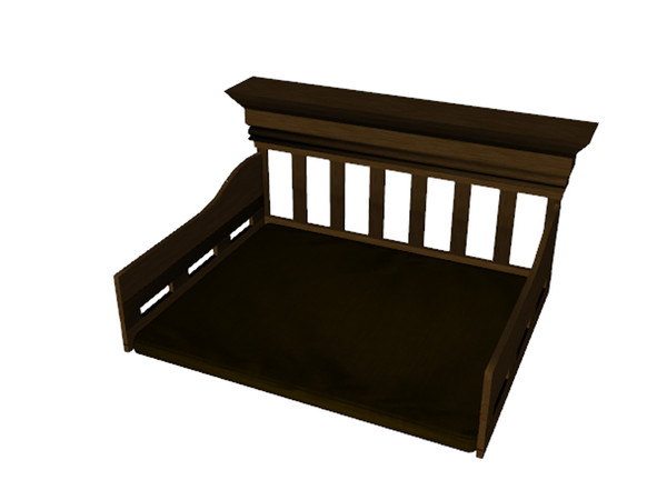 Sims 3 — Shabby Chic Romantic Pets Large Bed 2 by TheNumbersWoman — A bit of Romantic shabiness yet sort of Chic. By