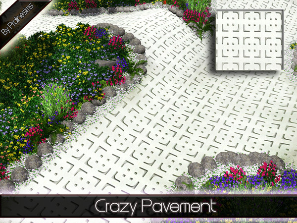 Sims 3 — Crazy Pavement by Pralinesims — By Pralinesims