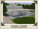 Sims 3 — Eco-Friendly 3 Unfurnished by TKayO — This 3-bedroom, 3 1/2 bath eco-friendly home has a downstairs master