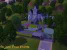 Sims 3 — Four Points by flo_oni — Re-designed Goth Home, 13 Skyborough Blvd, Sunset Valley. Re-designed Goth House, 13