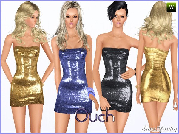 Sims 3 — Ouch by sims2fanbg — .:Ouch:. Dress in 3 recolors,Recolorable,Launcher Thumbnail. I hope u like it!