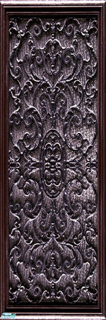 Sims 2 — Ornatepanel 4 by WelshWitch — Beautiful wood panels with ornate metalwork, suitable for any sim home, castle or