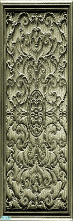Sims 2 — Ornatepanel6 by WelshWitch — Beautiful wood panels with ornate metalwork, suitable for any sim home, castle or