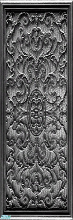Sims 2 — Ornatepanel5 by WelshWitch — Beautiful wood panels with ornate metalwork, suitable for any sim home, castle or