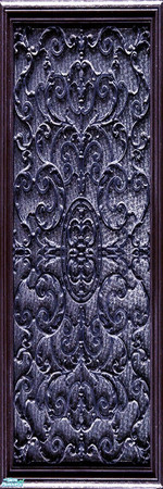 Sims 2 — Ornatepanel8 by WelshWitch — Beautiful wood panels with ornate metalwork, suitable for any sim home, castle or