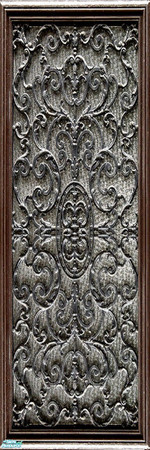 Sims 2 — Ornatepanel1 by WelshWitch — Beautiful wood panels with ornate metalwork, suitable for any sim home, castle or