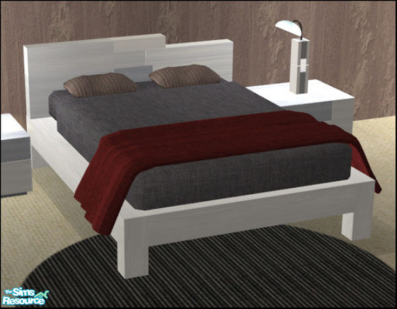 Sims 2 — Puzzle Bedroom - Bed by Elize-37sims — The blanket is a separate object.