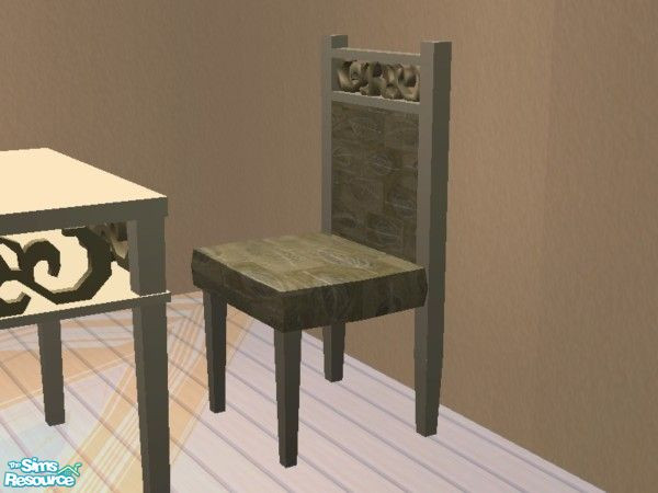 Sims 2 — Suave Dining - Dining Chair by EarthGoddess54 — This is the mesh file, which you will need for recolors. :) Part
