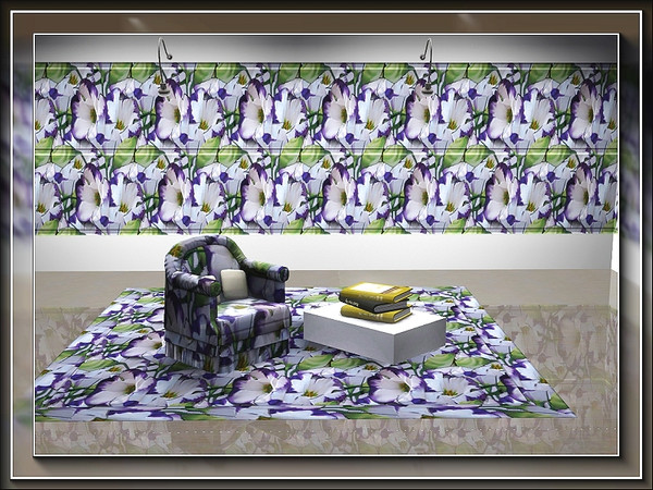 Sims 3 — marcorse_lisianthus blue pattern by marcorse — The stunning blue and white flowers of the cultivated Lisianthus