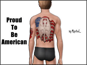 Sims 3 — Proud to be an American -- REQUEST by murfeel — This one is my favorite--the cross and wings very much reminded