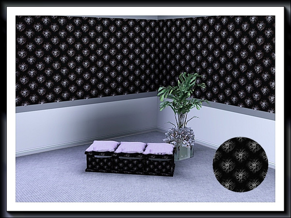Sims 3 — marcorse_silver motifs pattern by marcorse — This monochrome pattern has a rather interesting silver motif,