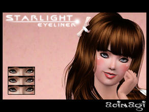 Sims 3 — Starlight Eyeliner by AB_Creations — Starlight Eyeliner T - E by Aaron Beerling - My first eyeliner creation! -