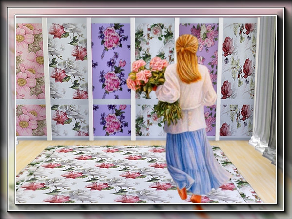 Sims 3 — marcorse_more roses pattern set by marcorse — A collection of six rose patterns, all to be found in Fabrics.