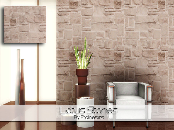 Sims 3 — Lotus Stones by Pralinesims — By Pralinesims under: Masonry