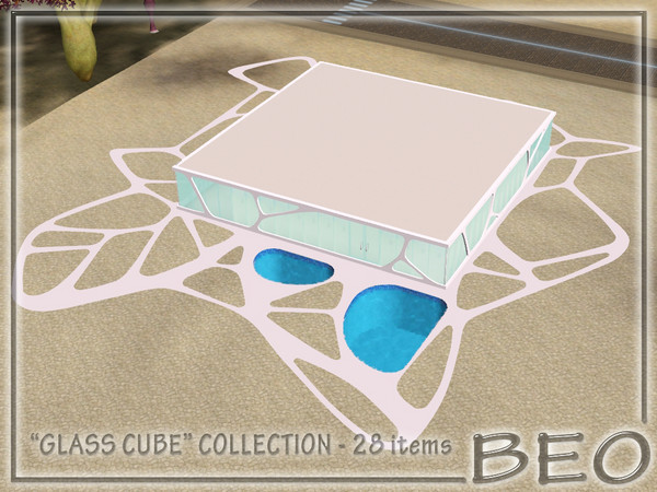 Sims 3 — Futuristic club GLASS CUBE for Lunar Lakes by BEO — Lot can be installed in any town. You do not need to have a