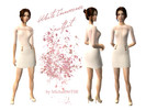 Sims 2 — \'White Innocence\' outfit by micha89 — White mini skirt with gold bottons matched with light pink blouse.