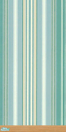 Sims 2 — Spring Stripes with Light Wood Skirting by kaate — A fresh new paint in gentle blues combined with natural wood.
