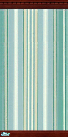 Sims 2 — Spring Stripes with Dark Wood Edges by kaate — A fresh new paint in gentle blues combined with natural wood.
