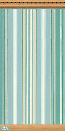 Sims 2 — Spring Stripes with Light Wood Edges by kaate — A fresh new paint in gentle blues combined with natural wood.
