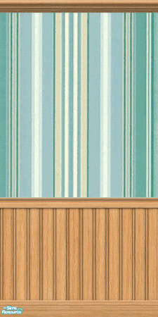 Sims 2 — Spring Stripes in Light Wood by kaate — A fresh new paint in gentle blues combined with natural wood. Also