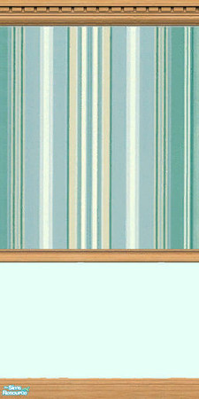 Sims 2 — Spring Stripes Fresh in Light Wood by kaate — A fresh new paint in gentle blues combined with natural wood. Also
