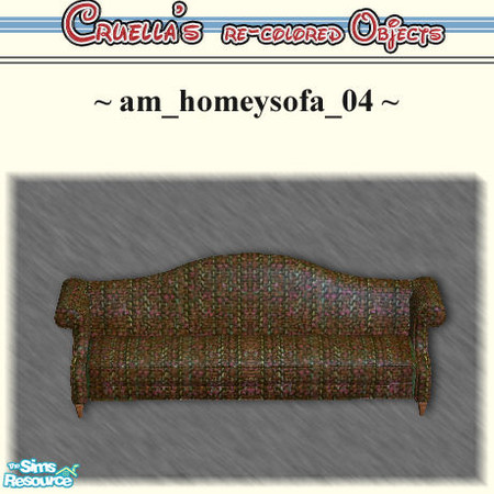 Sims 2 — am_HomeySofa - Am Homeysofa 04 by Cruella — Brown