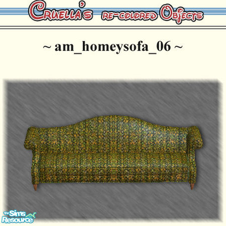 Sims 2 — am_HomeySofa - Am Homeysofa 06 by Cruella — Olive