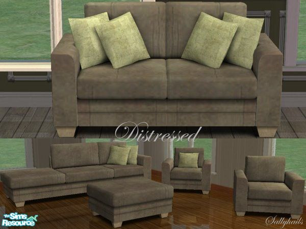 Sims 2 — Distressed Annie Modular Sofa by sallyhails — Recolour of blake boys fabulous Annie Modular Sofa. This file