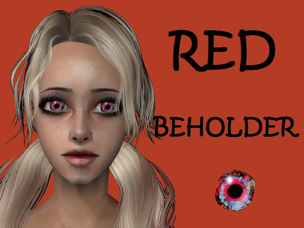 Sims 2 — Red Beholder Eyes by staceylynmay2 — Red beholder eyes. I think they\'re cute, so im sharing them with you.