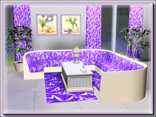 Sims 3 — marcorse_satin puff lilac pattern by marcorse — This is the lilac variation of my fabric texture, Satin Puff.
