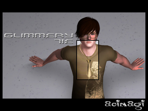 Sims 3 — Glimmery Tie by AB_Creations — Glimmery Tie YA - AM by Aaron Beerling - New mesh by me - 3 recolorable channels