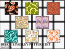 Sims 3 — Beech's Paisley Patterns by BeechNutBaby2 — Some lovely paisley patterns for you for this summer season pattern