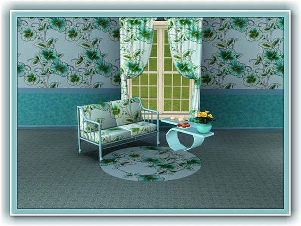 Sims 3 — marcorse_climbing blue pattern by marcorse — Not really blue, more a sea-green or deep aqua . . but I named it