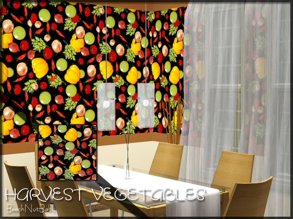 Sims 3 — Vegetable Harvest by BeechNutBaby2 — Nice autumn veggies for your walls