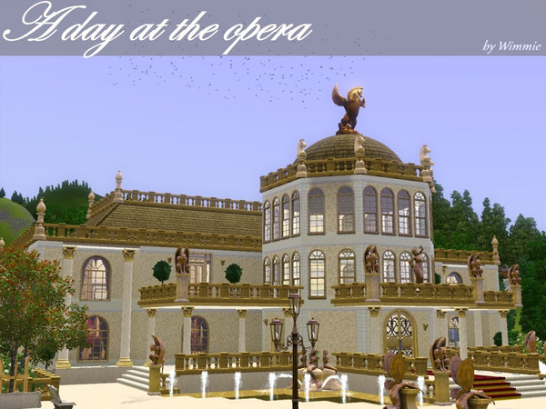 Sims 3 — Opera by Wimmie — Hi, my town in the game needed an opera or philharmonics and here it is: the Sunset Valley