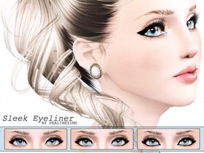Sims 3 — Sleek Eyeliner by Pralinesims — New winged eyeliner with lashes for your sims! Your sims will love their new