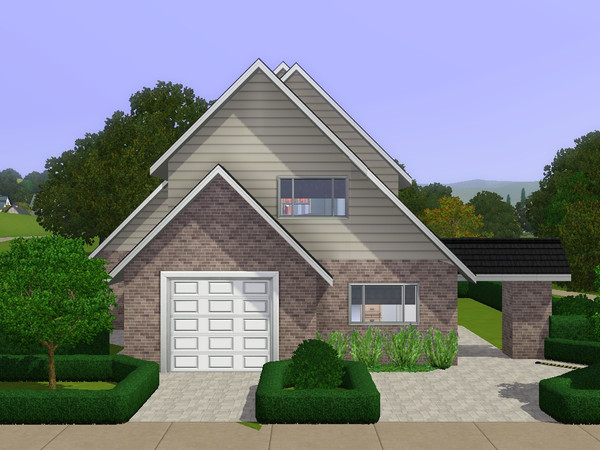 Sims 3 — Neil by dorienski — A contemporary family house with living and dining area, kitchen with breakfast nook, a