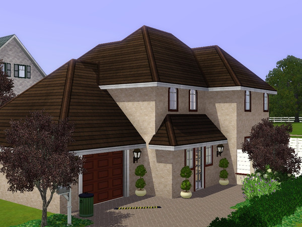 Sims 3 — Seth by dorienski — A contemporary house with a Spanish touch on the exterior. The house has a living and dining