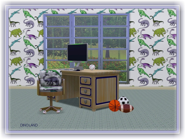 Sims 3 — dinoland pattern by marcorse — A selection of dinosaurs to cheer the heart of any small dino lover.